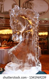 Horse Ice Sculpture Head