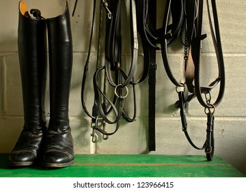 Horse Riding Boots And Tack