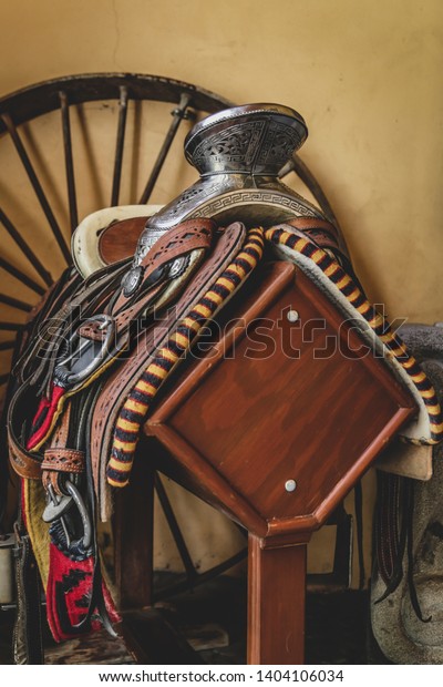 Horse Riding Chair Adorned Elements Mexican Stock Photo Edit Now