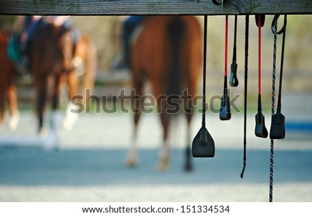 Horse riding crops Stock photo © 