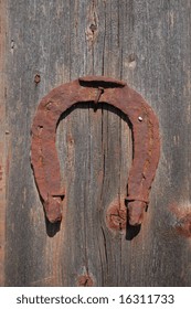 Horse Shoe. Abandoned Farm. Near Chernobyl Area. Kiev Region, Ukraine