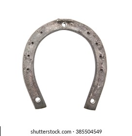 Horse Shoe Isolated On White Background. New Horseshoe