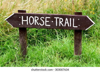 Horse Trail Sign