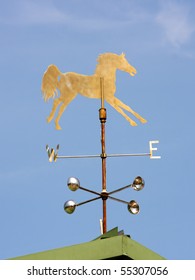 Horse Weather Vane With Blue Sky