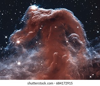 The Horsehead Nebula in the constellation of Orion (The Hunter)Elements of this image are furnished by NASA.