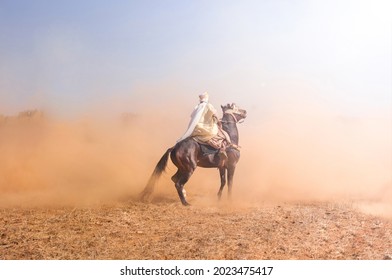 Horses Show In Algeria North Africa Called Fantasia 