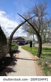 Horseshoe Arch At The Cheyenne Botanic Gardens. May 8, 2021.