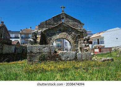 Horseshoe Arch In An Old Visigothic Church In Nigran