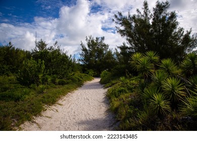 Horseshoe Bay, Southampton  Bermuda - September 15, 2022: Visiting The Beautiful Horeshoe Bay Beach In Bermuda With Family While On A Cruise