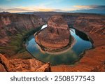 Horseshoe Bend of Colorado River, Page, Arizona, USA