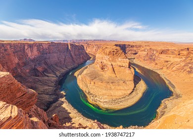 Horseshoe Bend Overlook In Page Arizona