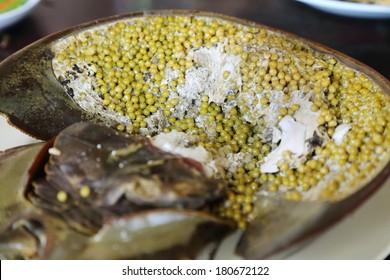 Horseshoe Crab Eggs On The Plate