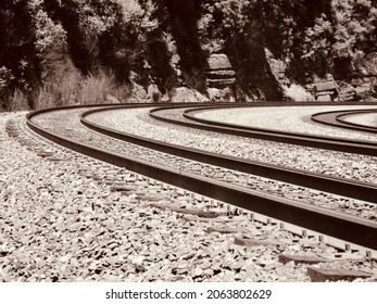 The Horseshoe Curve From The Tracks