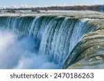 Horseshoe falls close up in Niagara Falls