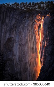 Horsetail Fall In Yosemite National Park