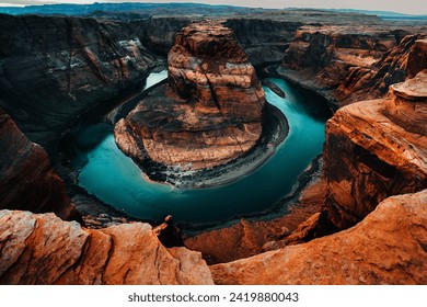 horsoeshoe bend page arizona Usa  - Powered by Shutterstock