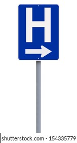 A Hospital Directional Sign 