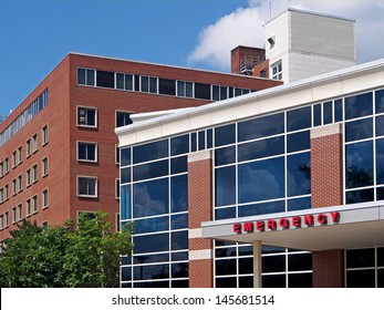 Hospital emergency entrance - Shutterstock ID 145681514