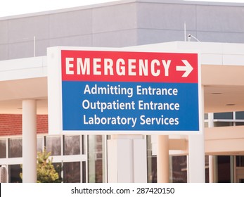 Hospital Emergency Room Sign