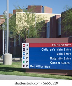 Hospital Entrance Sign