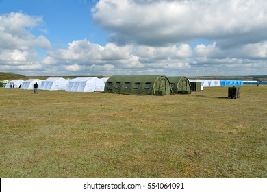 A Hospital Field Tent For The First AID