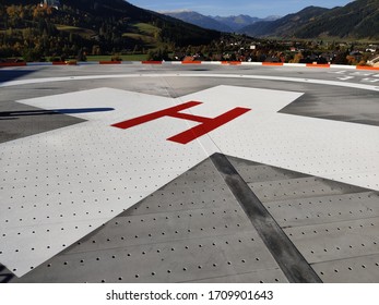 Hospital Helipad In Tamsweg, Austria