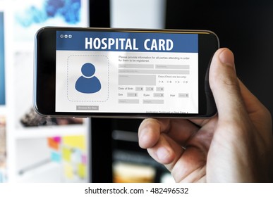 Hospital Insurance Card Identification Data Information Accident Concept