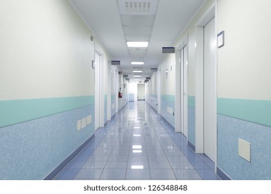 hospital interior architecture,corridor.