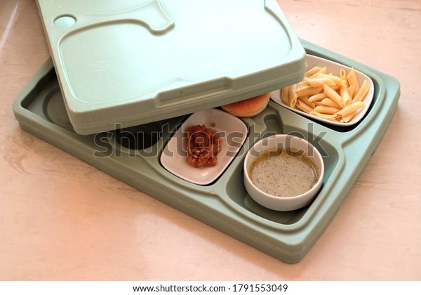Hospital meal,divided tray for patient or\
attendant\
person,catering