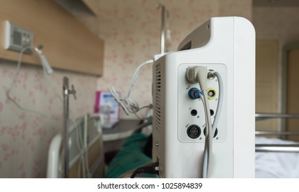 Hospital Rehabilitation Room With Respirator