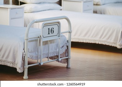 Hospital Room, Numbered Patient Bed, Former Hospices