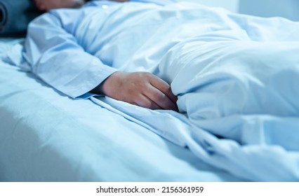 Hospital Sick Male Patient Sleeps On Stock Photo 2156361959 | Shutterstock