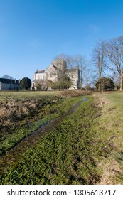 Hospital Of St Cross And Almhouses Of Noble Poverty, In Winter Sunlight, Winchester, Hampshire, UK