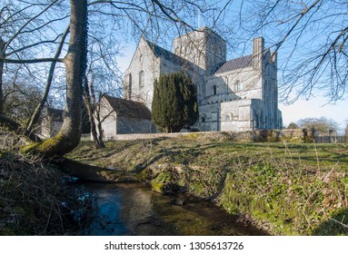 Hospital Of St Cross And Almhouses Of Noble Poverty, In Winter Sunlight, Winchester, Hampshire, UK