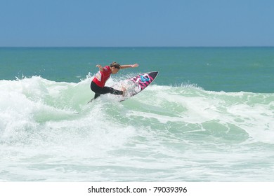 HOSSEGOR, FRANCE - JUNE 4: Sarah Mason Surf Rides For Victory At The ASP Women's Pro Junior Event Final June 4, 2011 In Hossegor, France.