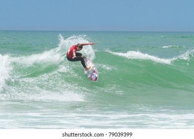 HOSSEGOR, FRANCE - JUNE 4: Sarah Mason Surf Rides For Victory At The ASP Women's Pro Junior Event Final June 4, 2011 In Hossegor, France.