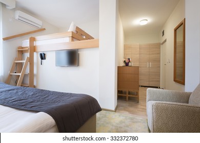 Hostel Room Interior 