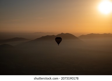 A Hot Air Ballon In Morocco, A Tour From Marrakech At Sunrise