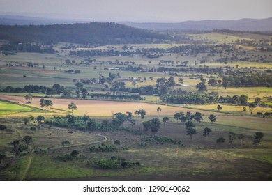 Hot Air Ballon View Fields And Rural Areas Gold Coast Queensland Australia