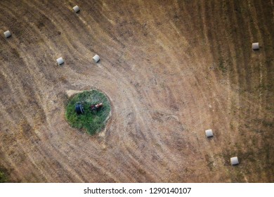 Hot Air Ballon View Fields And Rural Areas Gold Coast Queensland Australia