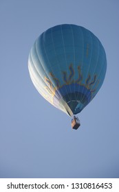 Hot Air Ballon In Western Australia In A Cold Summer