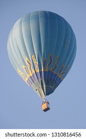 Hot Air Ballon In Western Australia In A Cold Summer