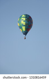 Hot Air Ballon In Western Australia In A Cold Summer