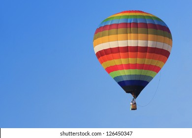 Hot Air Balloon In Blue Sky