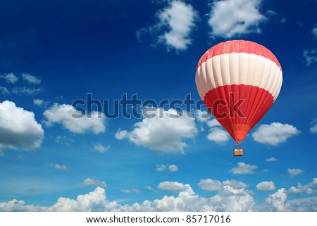 Hot Air Balloon and blue sky