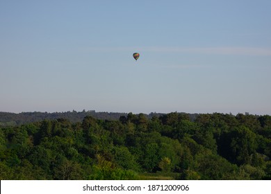 Hot Air Balloon Drifting In Sky