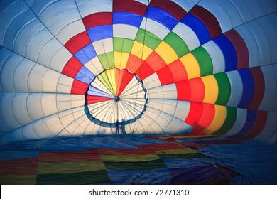 inside a hot air balloon