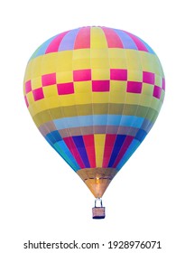 Hot Air Balloon Isolate, White Background