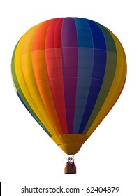 Hot Air Balloon Isolated.