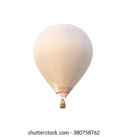 Hot Air Balloon Isolated On White Background